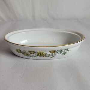 Vintage Spode Stafford Flowers Oval Oven To Table Dish Dipteracanthus